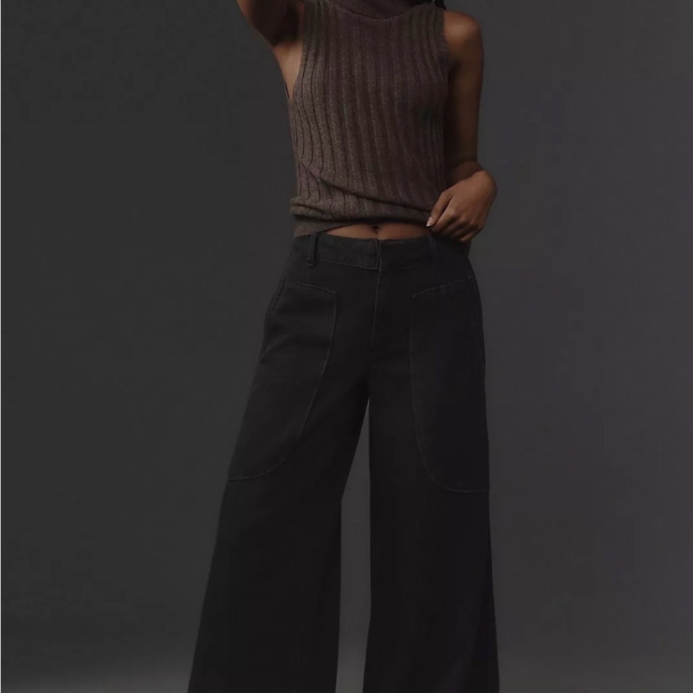 Anthropologie Charcoal Trouser style jeans